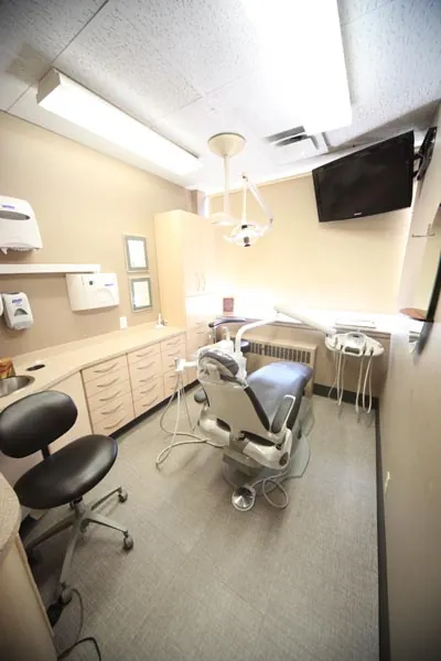 room where dental crowns are administered at Strathcona Dental Clinic
