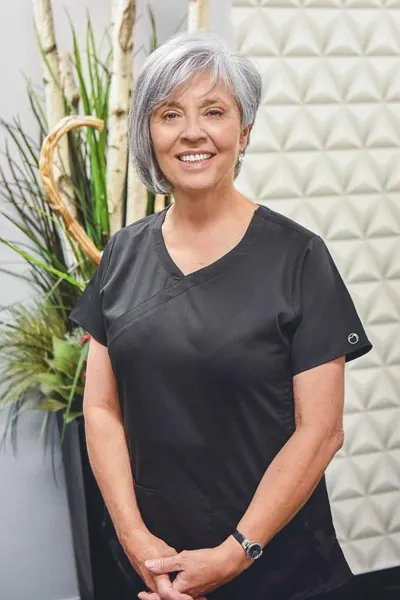 Darlene, dental hygienist at Strathcona Dental Clinic in Edmonton, AB