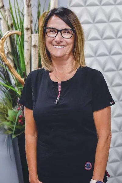 Claire, receptionist at Strathcona Dental Clinic in Edmonton, AB