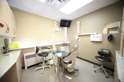 one of the dental exam rooms at Strathcona Dental Clinic