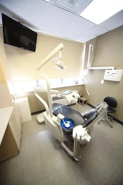 dental exam room at Strathcona Dental Clinic