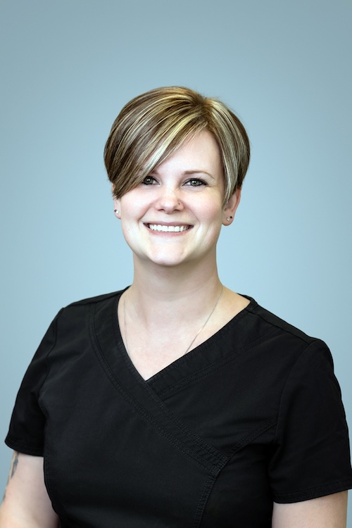 Jen, receptionist at Strathcona Dental Clinic in Edmonton, AB
